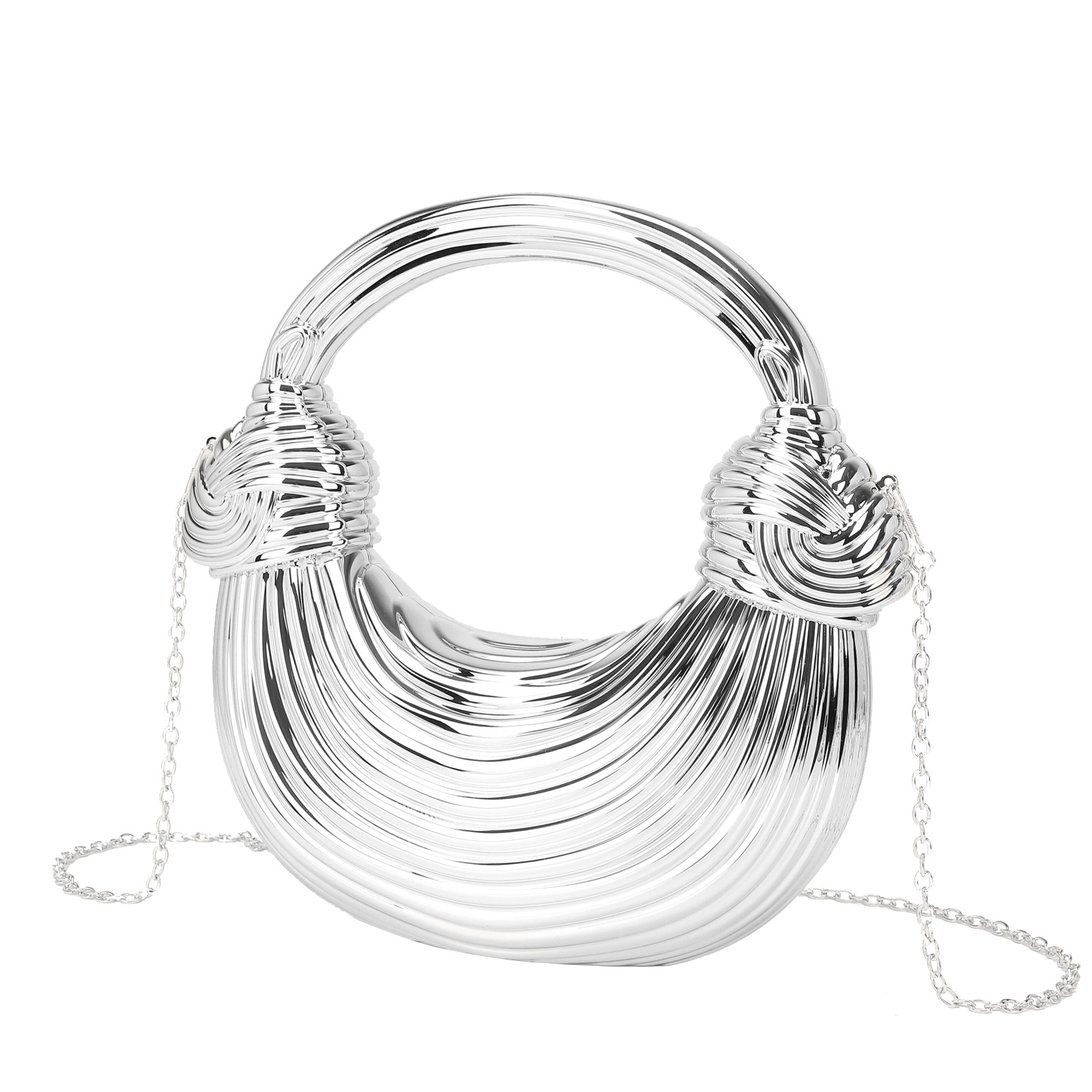 Dinner Women's Featured Creative Knotted Noodles Dumpling Bag Fashion Messenger Evening Bag Borsa Luxury Donna Handtaschen Luxus