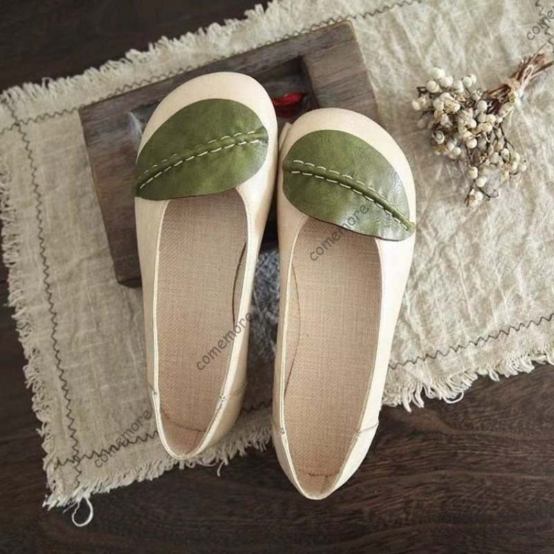 Round Toe Comfortable Women's Casual Shoes Soft Sole Slip-on Female Loafers Spring Summer Mocasines Mujer Size35-40 Ladies Flats