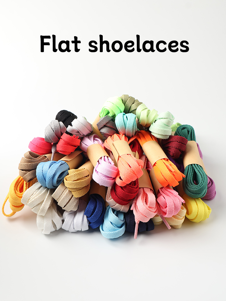 HIBERNIflat8mm wide laces 25colors  Women and Man Sneakers laces for shoes100/120/140/160cm For nike air force 1Converse Canvas