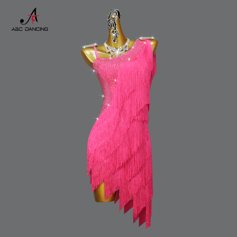 2026 New Latin Dance Clothing Women Competition Sport Party Dress Girls Short Costume Ladies Ballroom Evening Sexy Practice Wear