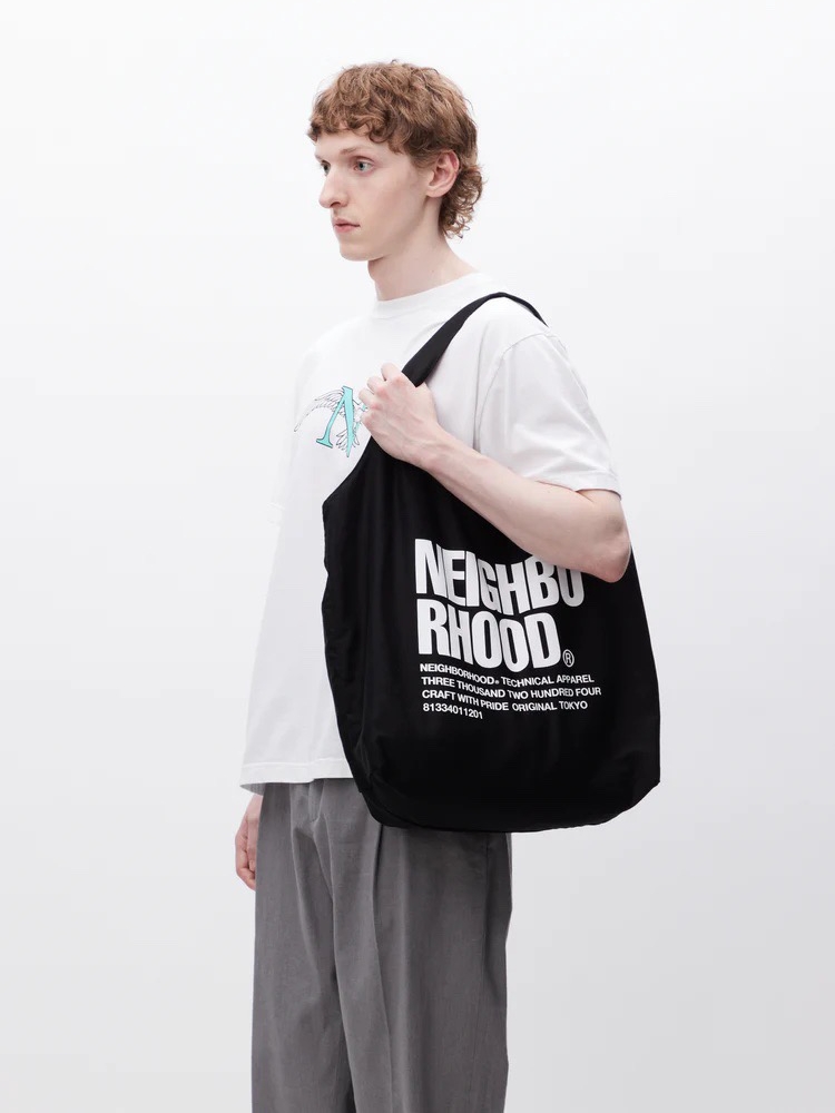 NEIGHBORHOOD NBHD TOTE Brief Twill Canvas Handtasche Einkaufstasche umweltfreundliche Tasche Umhängetasche