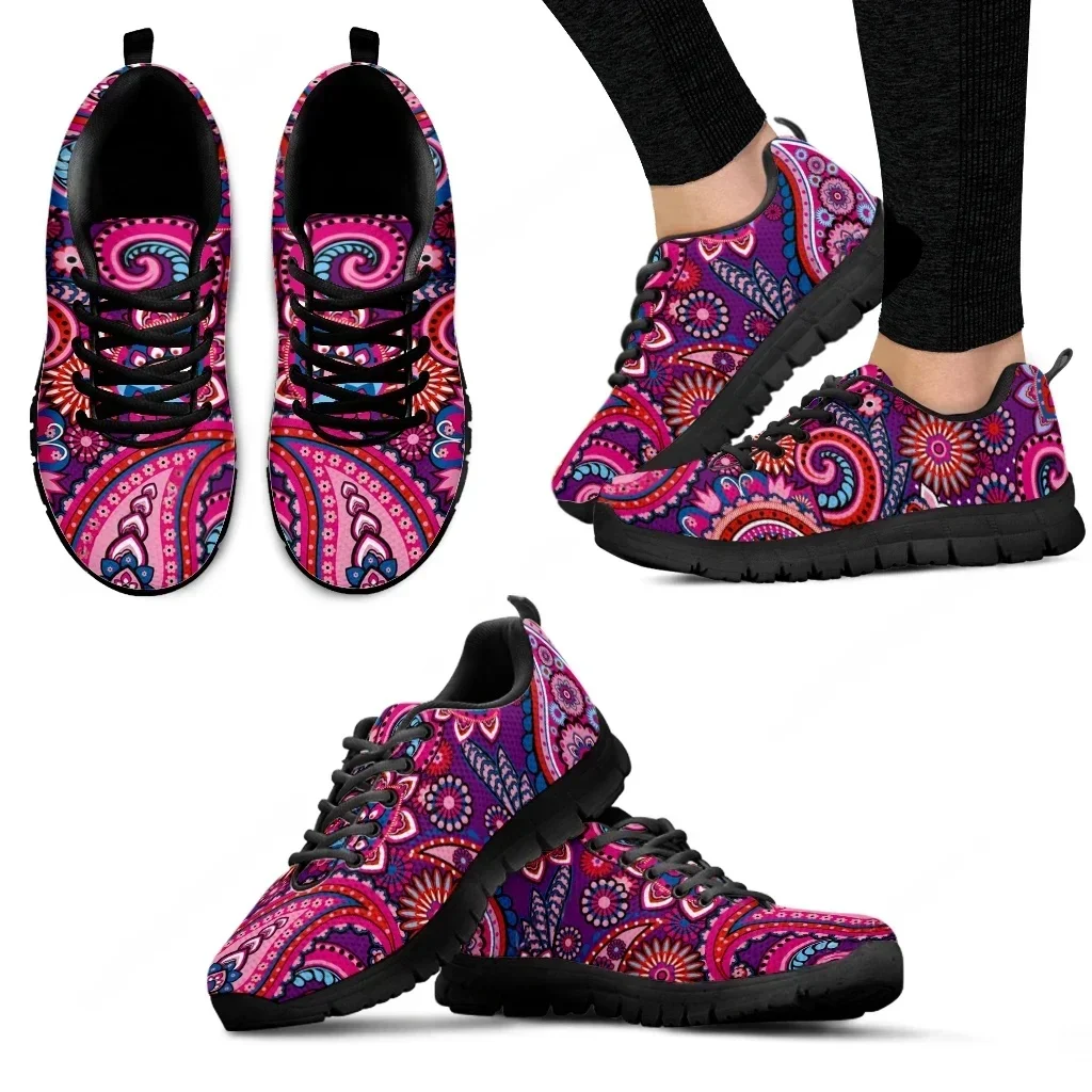 Sneakers Casual con stampa floreale Bohemia Mandala di marca per donna comode scarpe basse AF Femme Lace Up Zapatos