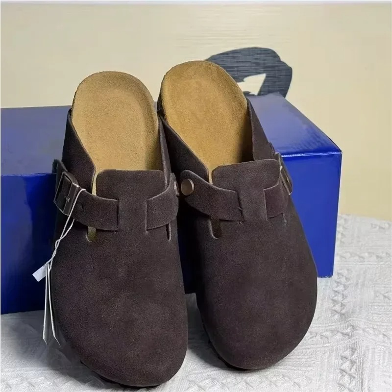 Nouvelles sandales en cuir tendance 2026 pour hommes et femmes, antidérapantes, style vintage, décontractées, pour le printemps et l'automne, chaussures de plage