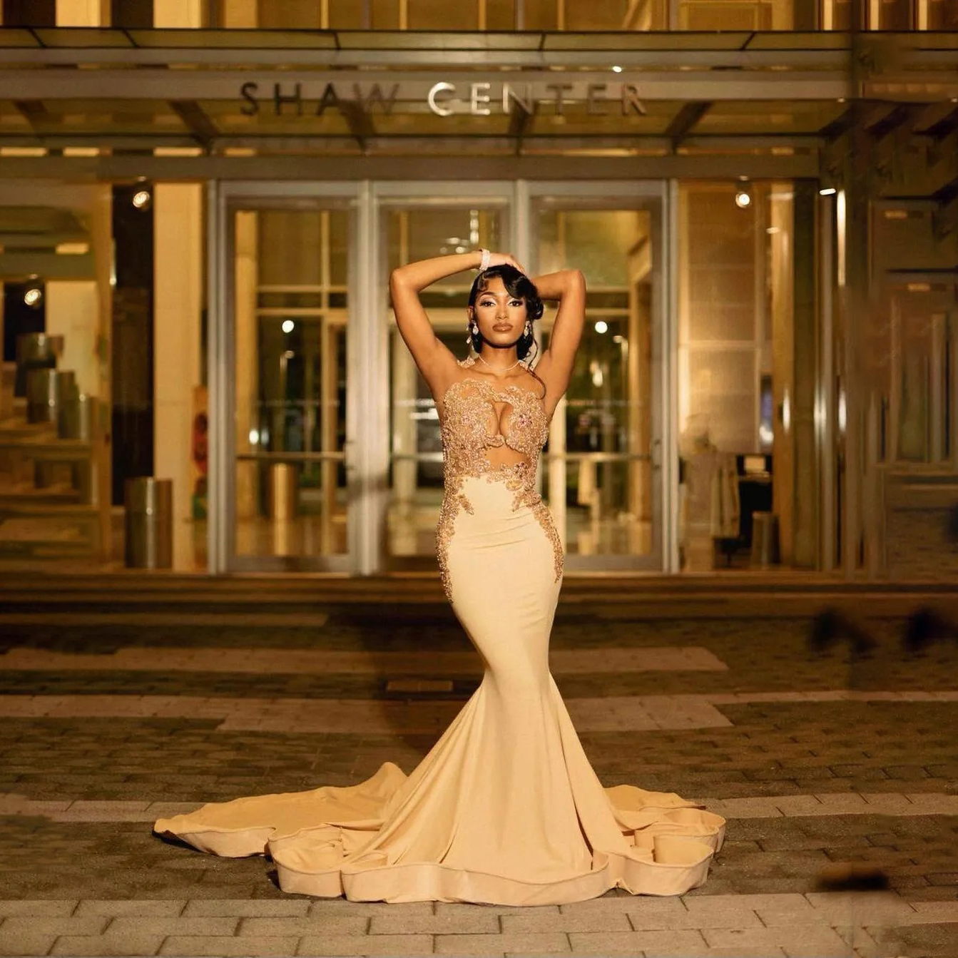 Gorgeous Formal Gowns Beading Evening Dresses Mermaid Sleeveless abendkleider Elegant African Evening Dress abito da sera