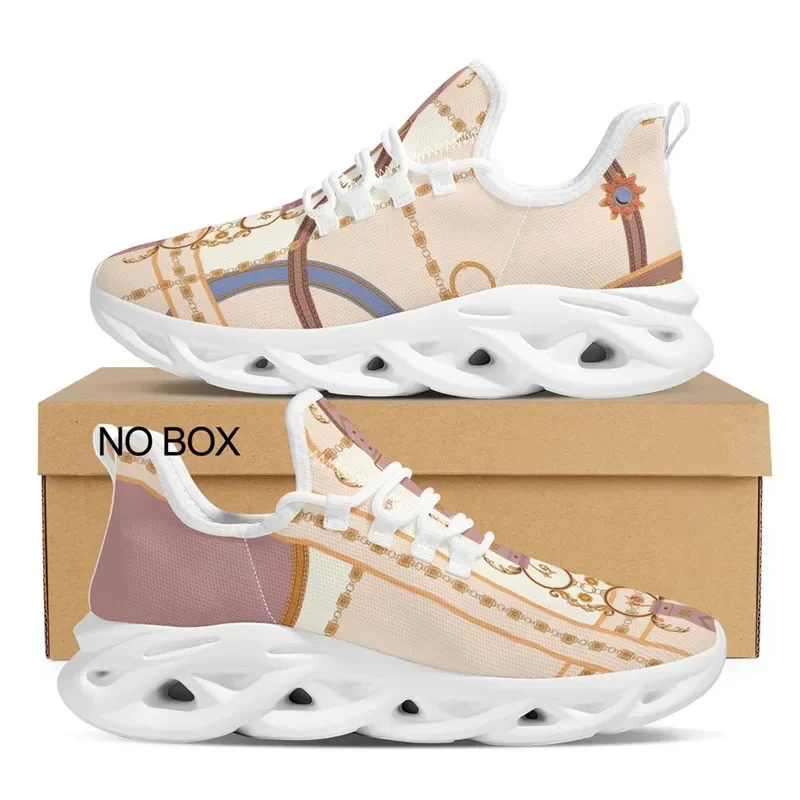 Women Summer Shoe Golden Chain Luxury Print Couple 2022 Sandals Sneakers Scarpe Da Donna Walking Hombre Dropshipping