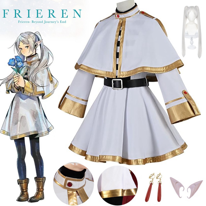 Sousou No Frieren תחפושת Frieren - ז'קט ופנטזיה חולצות אופנה נשים ליל כל הקדושים וקרנבל