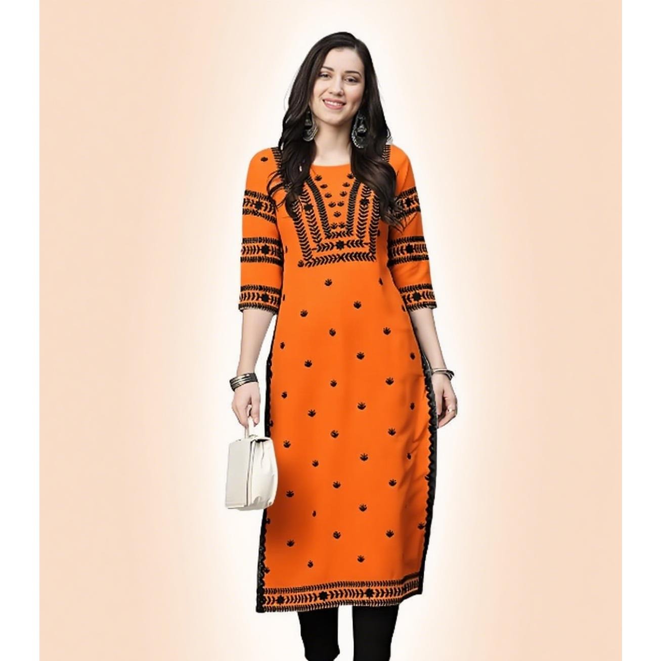 Muslim Kurt Flowers Women's Fashion Comfortable National style Straight Casual Ethnic Vestidos Slit hem Abito Donna Musulmana