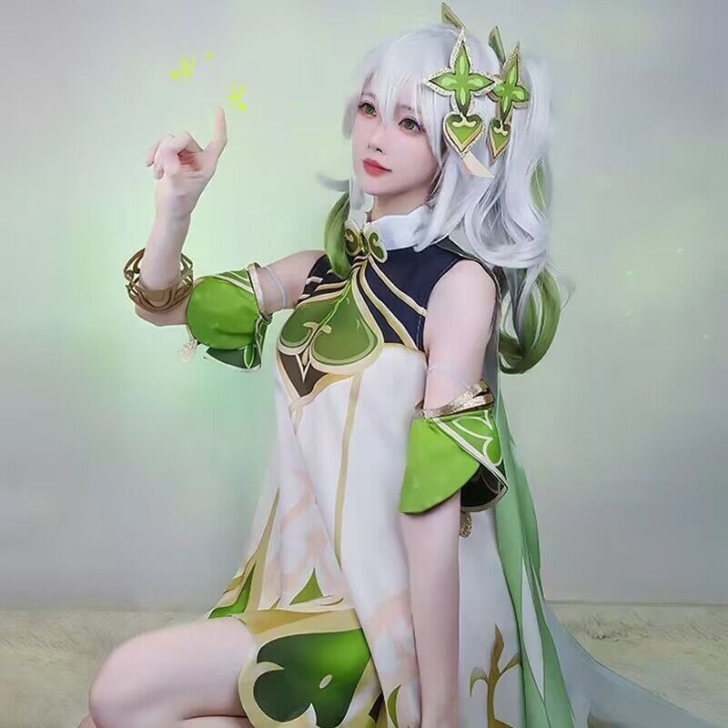 Genshin Impact Nahida Cosplay Kostüm Buer Kleid Spiel Anime Lesser Lord Kusanali Anzug Comic-Con Outfit