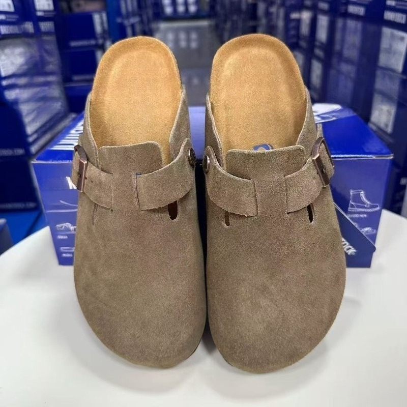 Nouvelles sandales en cuir tendance 2026 pour hommes et femmes, antidérapantes, style vintage, décontractées, pour le printemps et l'automne, chaussures de plage