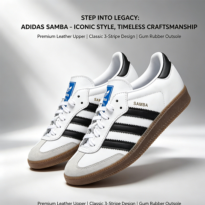 Nike Samba Adidas נעלי גברים ונשים OG נמוכה נעלי ספורט קז'ואל B75806