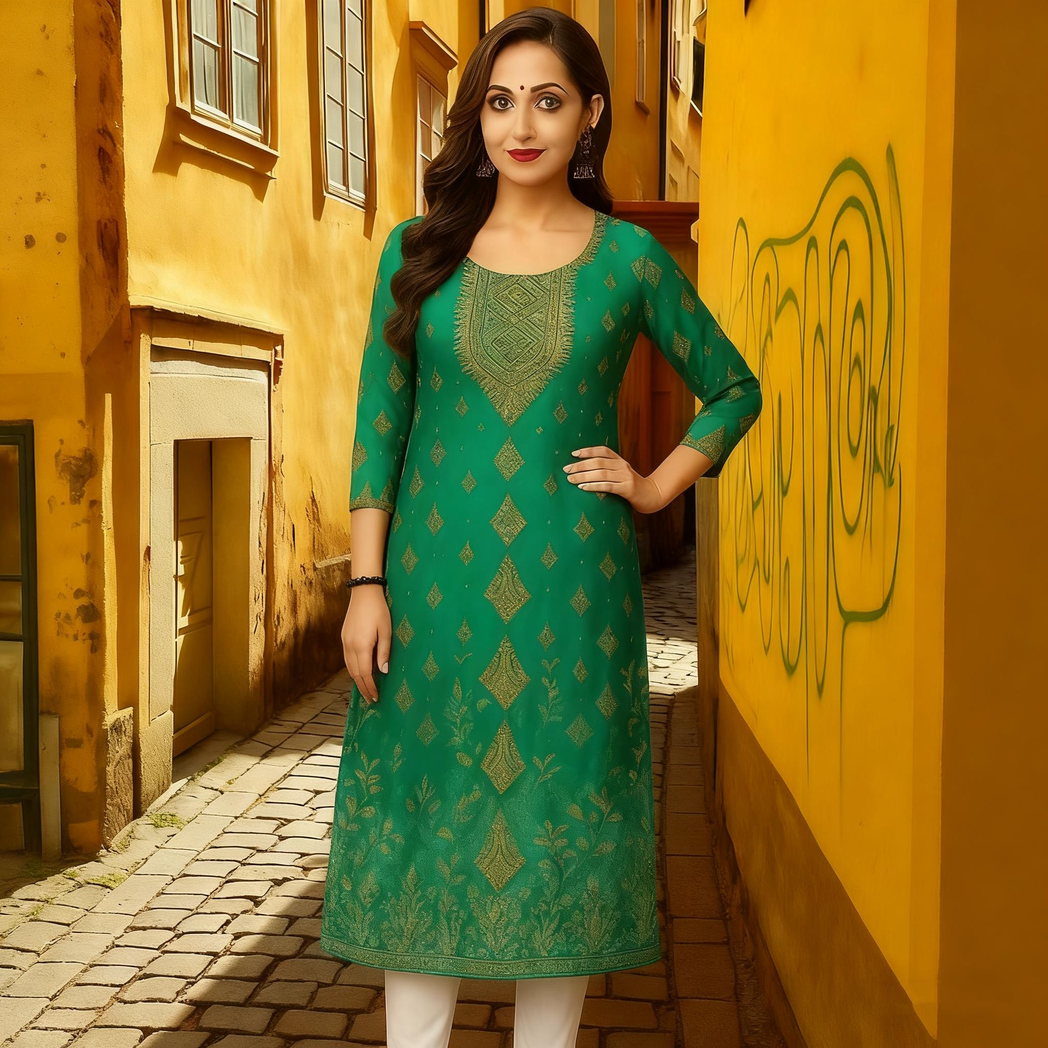 Muslim Kurtta Women Casual Fashion Dress National Style Straight Tube Casual Ethnic Abito Donna Musulmana Slit hem Turkish Abaya