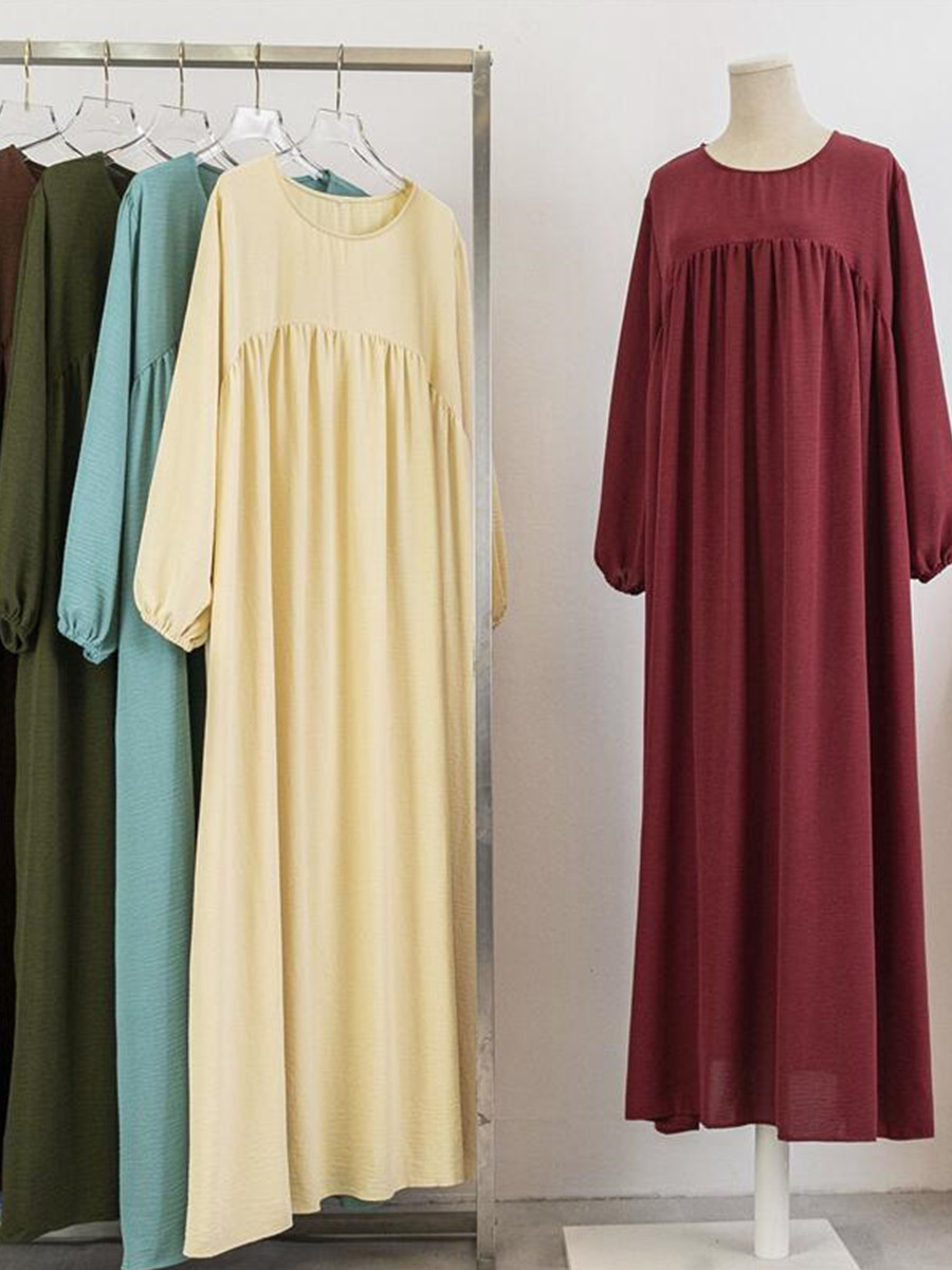 Muslim Women Dubai Abaya Luxury Kebaya Solid Color Long Dress Modest Ramadan Robe Kaftan Femme Musulmane African Islam Clothing