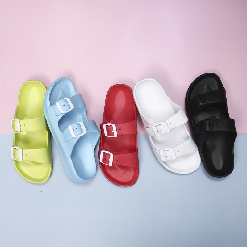Lightweight adjustable EVA sandals with dual straps for couples. Ideal for outdoor & indoor use.