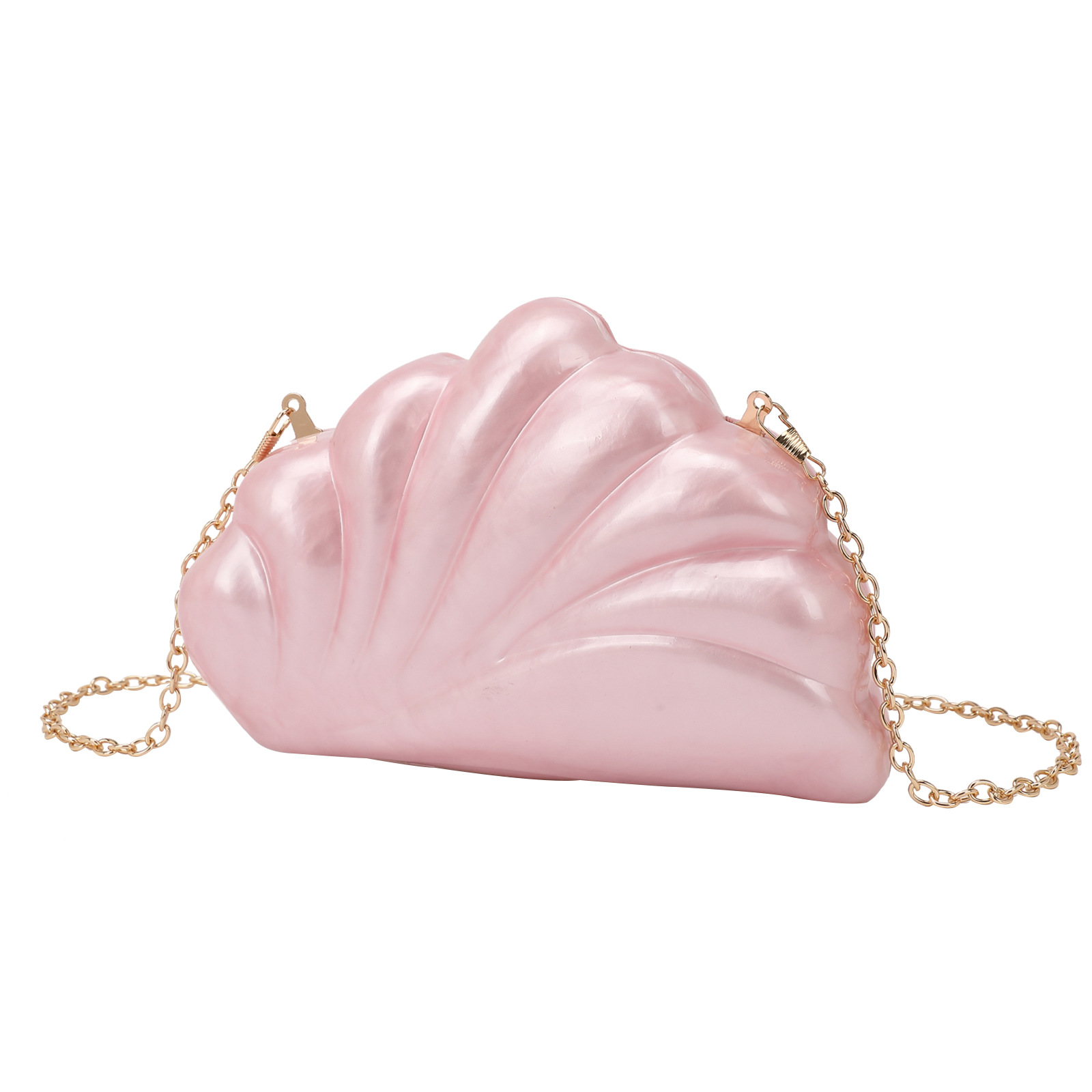 Ladies Dinner Shell Fan Bag Clutch Evening Chain Shoulder Messenger Bag Handtasche Damen Bolso De Fiesta Bolso Mano Mujer Verano